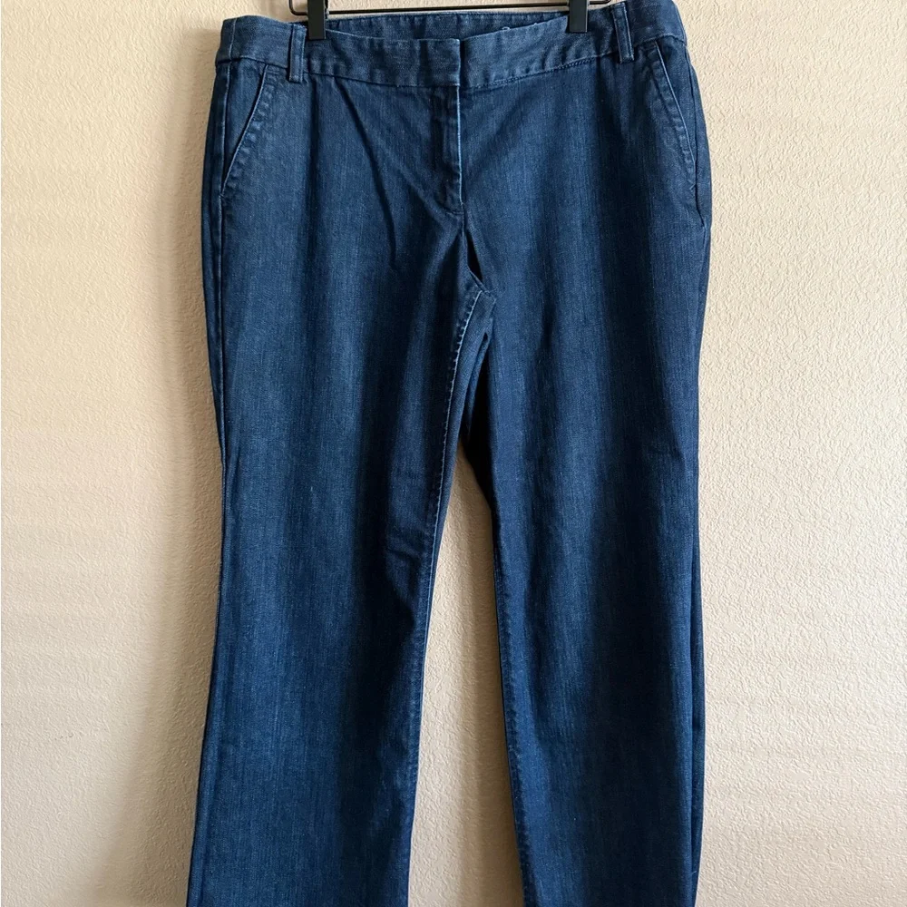 J. Crew Dark Indigo City Fit Jeans Size 16